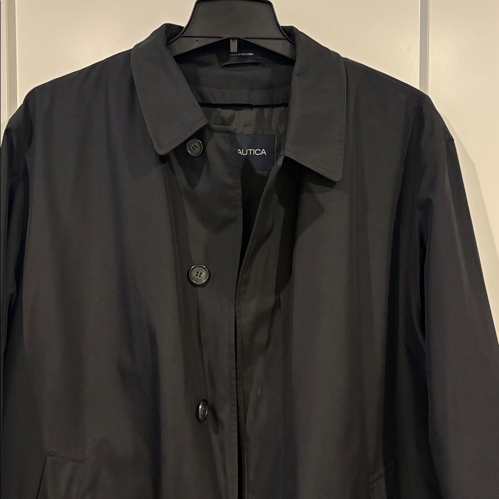 Nautica Mens Lightweight Coat with zip out quilted insert Large
